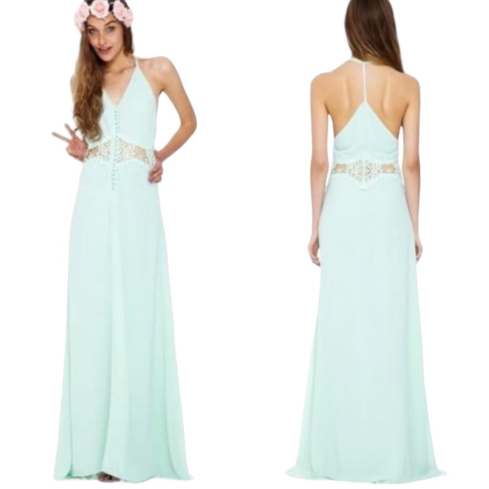 JARLO Siobhan Maxi Dress in Soft Mint
